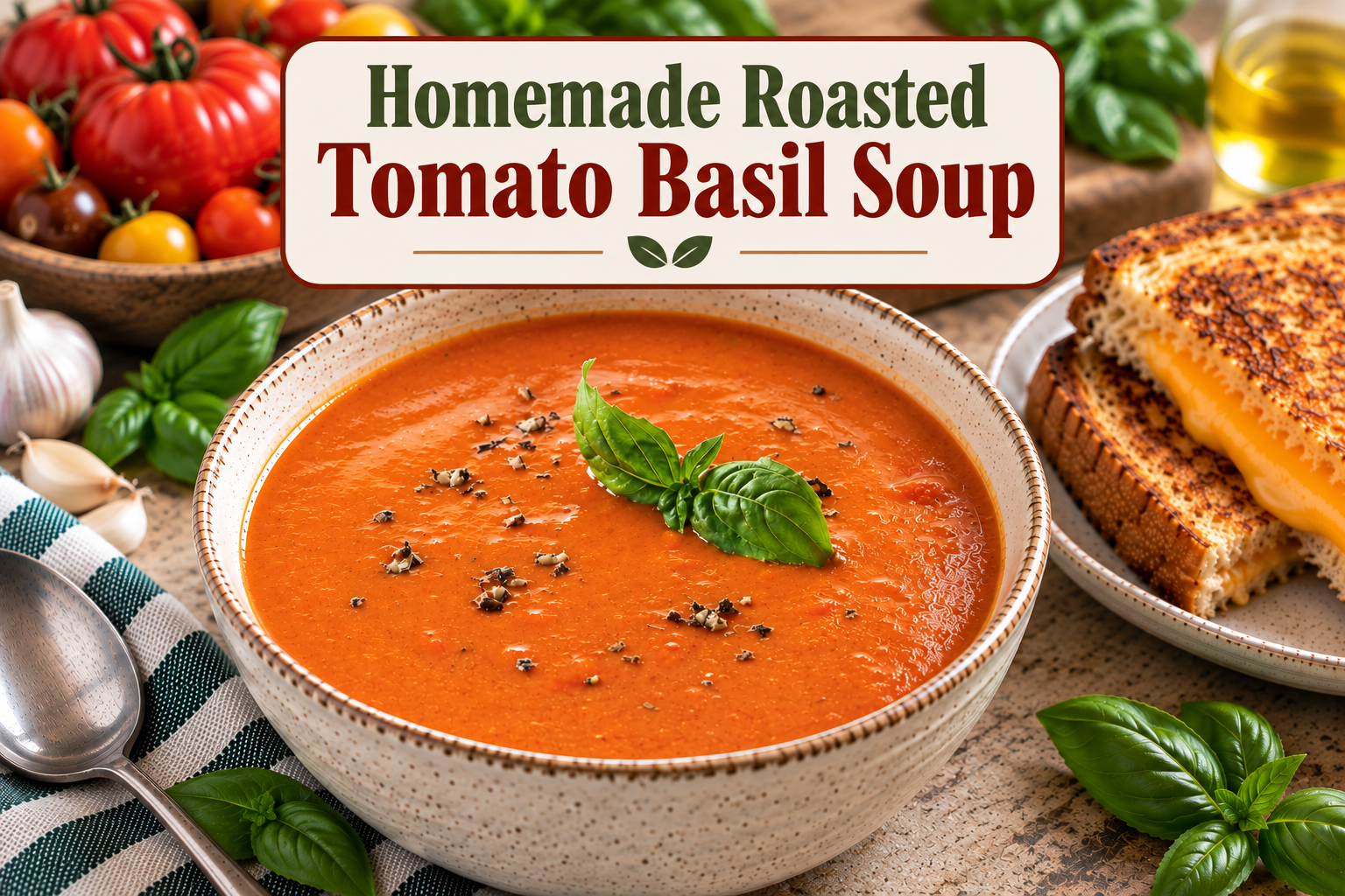 Roasted Tomato Basil Soup