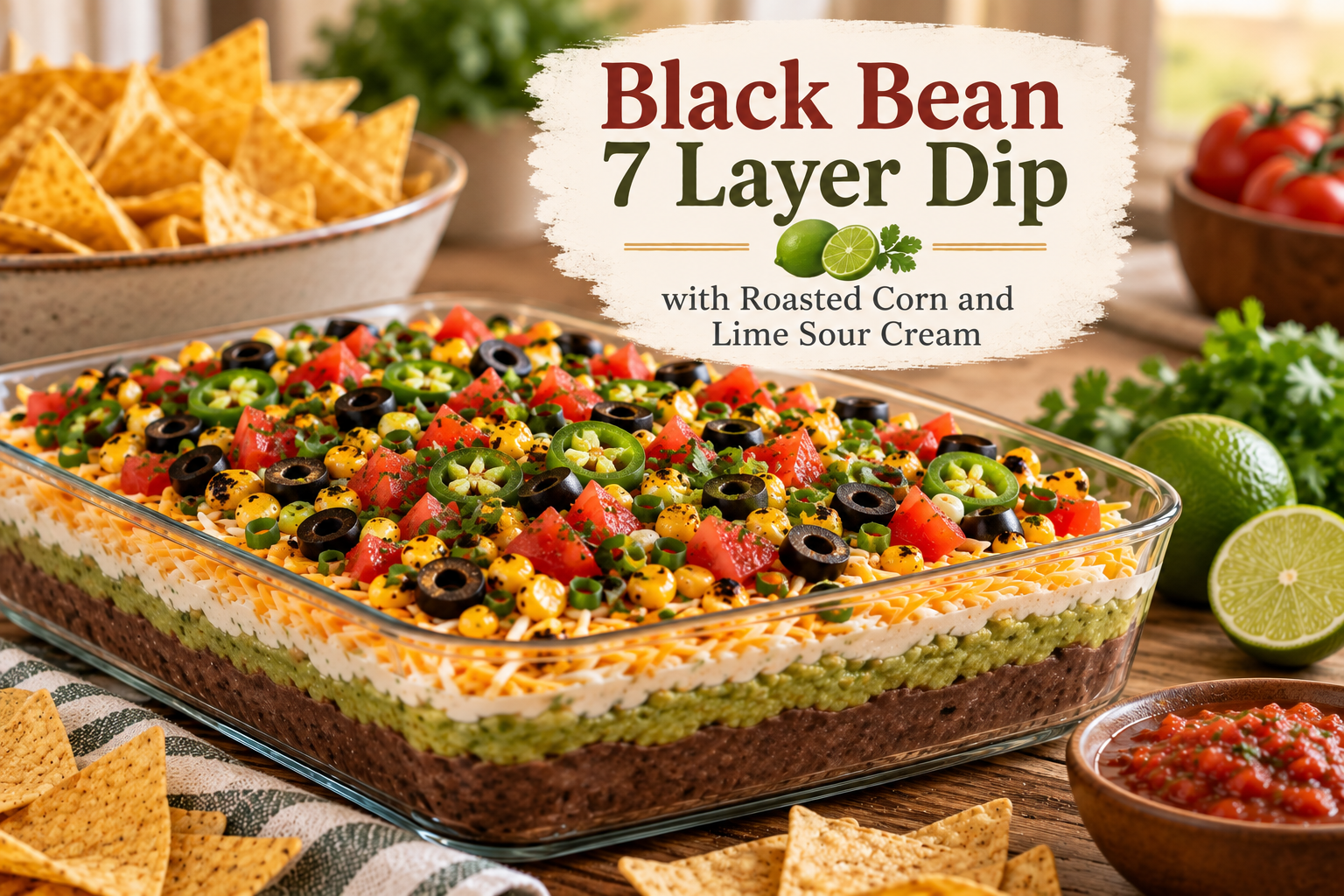 Black Bean 7 Layer Dip