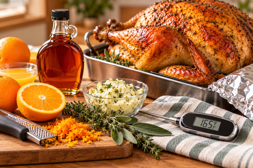 Maple Orange Glazed Turkey