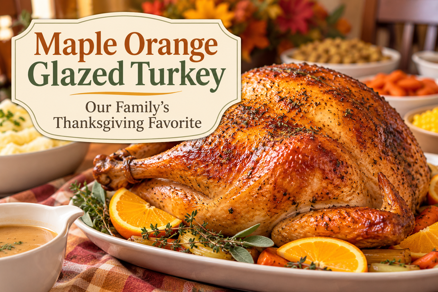 Maple Orange Glazed Turkey